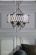 Laura Ashley Allerford 3 Light Pendant Satin Bronze and Taupe