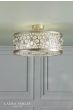 Laura Ashley Tilbrook 4 Light Flush Matt Champagne and Crystal