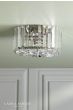 Laura Ashley Fernhurst Small 3 Light Flush Crystal and Antique Brass