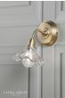 Laura Ashley Kerswell Wall Light Matt Antique Brass and Glass