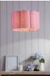 Laura Ashley Loveston Pink Cotton Scalloped Shade 38cm