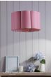 Laura Ashley Loveston Pink Cotton Scalloped Shade 38cm