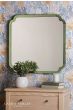 Laura Ashley Martham Mirror Smoked Green 65 X 65cm