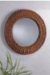 Laura Ashley Cait Mirror Dark Rattan 60cm
