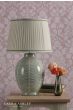 Laura Ashley Stannard Table Lamp Green Ceramic and Polished Chrome With Shade