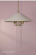 Laura Ashley Harland 5 Light Pendant Matt Antique Brass With Shade