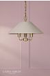 Laura Ashley Harland 3 Light Pendant Matt Antique Brass With Shade