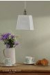 Laura Ashley Porcelain Pendant Cream and Antique Brass