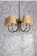 Laura Ashley Hasfield 5 Light Pendant Satin Bronze With Shade