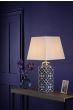 Mystic Table Lamp Blue Ceramic With Shade