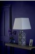 Mystic Table Lamp Blue Ceramic With Shade