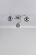 Nakita 3 Light Semi Flush Polished Chrome With Smoked Glass