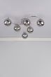 Nakita 6 Light Semi Flush Polished Chrome With Smoked Glass