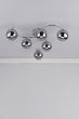Nakita 6 Light Semi Flush Polished Chrome With Smoked Glass