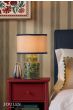 Joules Tyntesfield Table Lamp Green Ceramic and Antique Brass With Shade