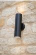 Ortega Outdoor 2 Light Wall Light Matt Black IP65