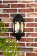 Tenby Outdoor Wall Light Black Glass IP43