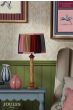 Joules Hardwick Table Lamp Wood and Matt Antique Brass With Shade