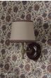 Joules Upton Wall Light Matt Red and Matt Antique Brass With Shade