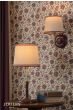 Joules Upton Wall Light Matt Red and Matt Antique Brass With Shade
