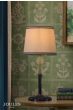 Joules Upton Table Lamp Matt Blue and Matt Antique Brass With Shade