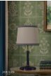 Joules Upton Table Lamp Matt Blue and Matt Antique Brass With Shade