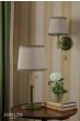 Joules Upton Table Lamp Matt Green and Antique Brass With Shade