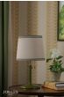Joules Upton Table Lamp Matt Green and Antique Brass With Shade