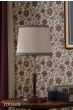 Joules Upton Table Lamp Matt Red and Matt Antique Brass With Shade