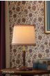 Joules Upton Table Lamp Matt Red and Matt Antique Brass With Shade