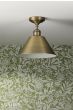 Joules Wollaton Semi-Flush Matt Antique Brass