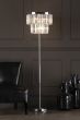 Angel 6 Light Floor Lamp Crystal and Polished Chrome