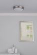 Dover Bathroom Ceiling Light Satin Chrome and Opal IP44