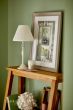 Laura Ashley Ellis Table Lamp Satin Cream and Crystal With Shade