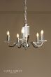 Laura Ashley Carson 5 Light Armed Pendant Polished Nickel and Crystal Fitting Only