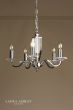 Laura Ashley Carson 5 Light Armed Pendant Polished Nickel and Crystal Fitting Only