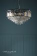 Laura Ashley Vienna  9lt Chandelier Crystal & Polished Chrome