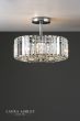 Laura Ashley Fernhurst 3 Light Semi-Flush Crystal and Polished Chrome