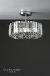 Laura Ashley Fernhurst 3 Light Semi-Flush Crystal and Polished Chrome