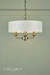 Laura Ashley Sorrento 3 Light Pendant Antique Brass With Ivory Shade