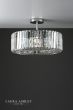 Laura Ashley Fernhurst 4 Light Semi-Flush Crystal and Polished Chrome