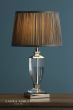 Laura Ashley Carson Small Table Lamp Polished Nickel & Crystal Base Only