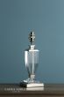 Laura Ashley Carson Small Table Lamp Polished Nickel & Crystal Base Only