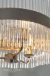 Laura Ashley Alexa 5lt Pendant Polished Nickel Glass Rods