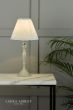 Laura Ashley Ellis Table Lamp Satin Grey and Crystal With Shade