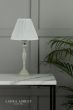 Laura Ashley Ellis Table Lamp Satin Grey and Crystal With Shade