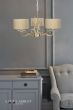 Laura Ashley Mulroy 3 Light Armed Pendant Champagne With Shade
