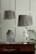 Laura Ashley Hemsley Pleated Silk Empire Drum Shade Grey 30cm/12 inch
