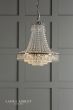 Laura Ashley Enid Grande 5lt Chandelier Polished Nickel & Glass