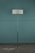 Laura Ashley Sorrento 3 Light Floor Lamp Polished Nickel With Silver Shade